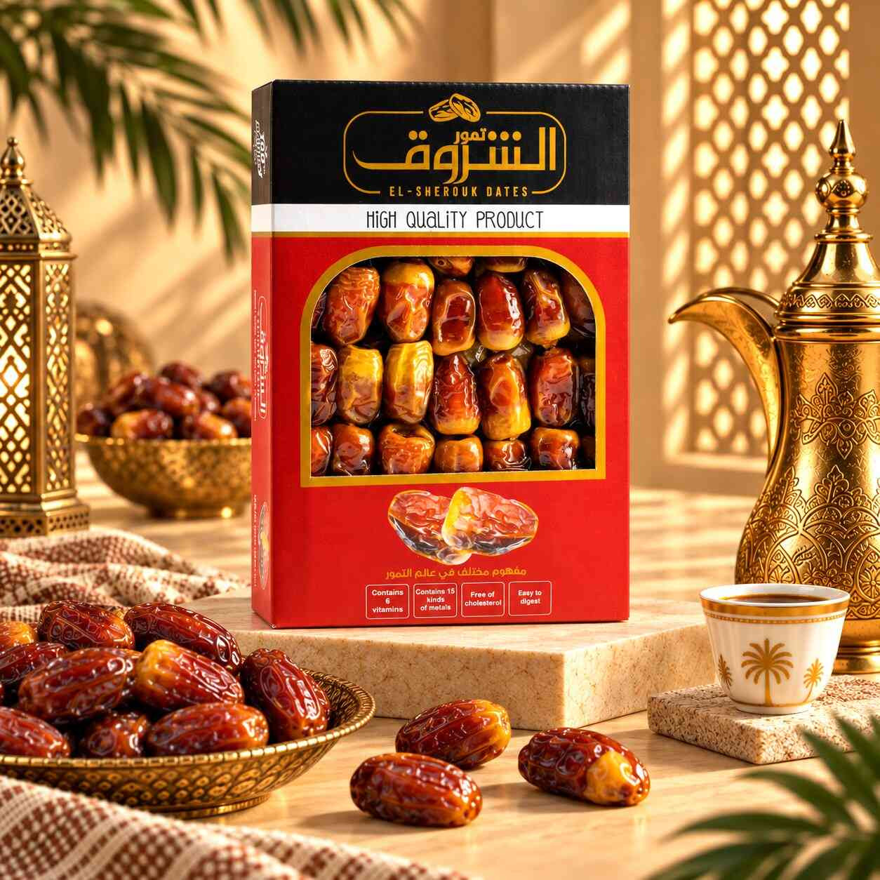 تمر الوادي مصري نصف جاف بالنوى عبوة 700 جرام