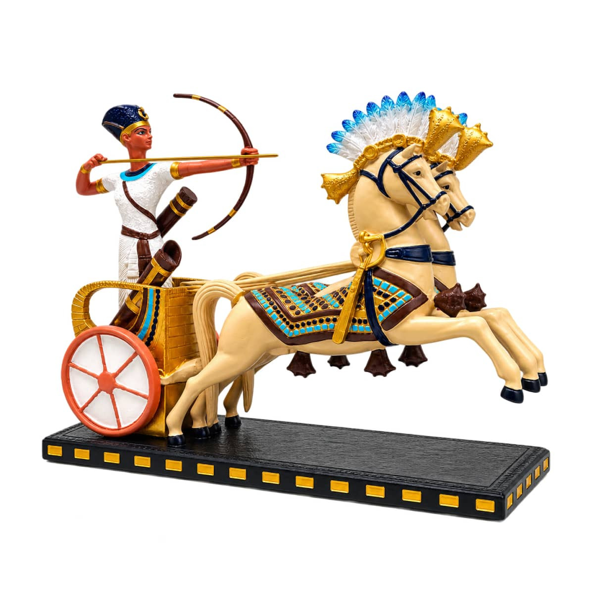 Pharaonic war chariot – a luxurious decorative model