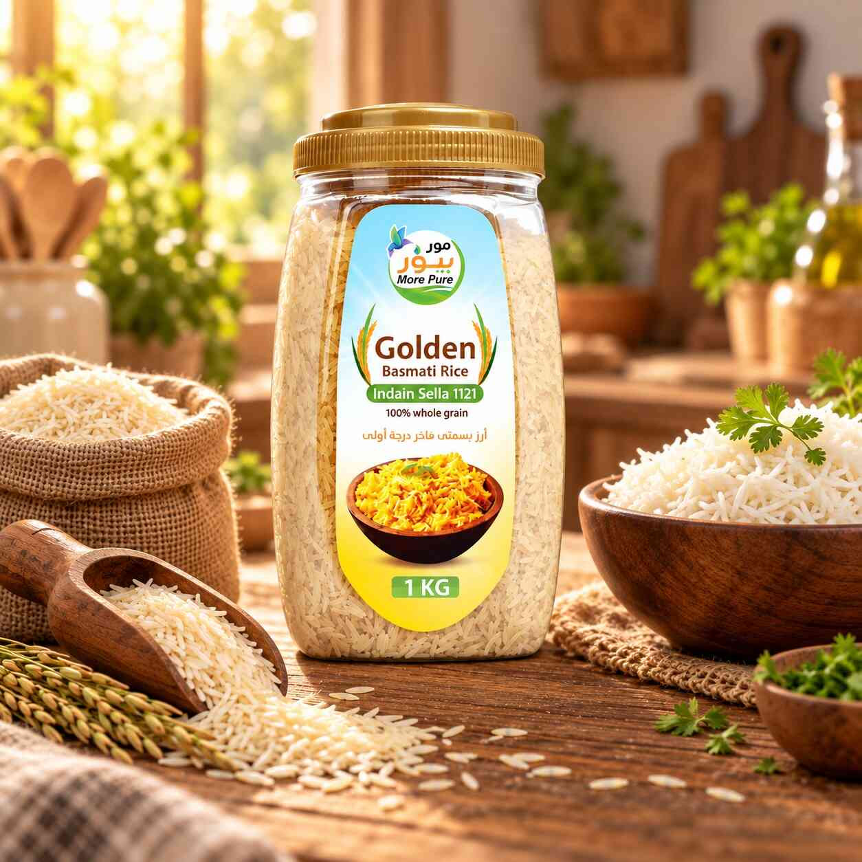 أرز بسمتي برطمان 1 كجم