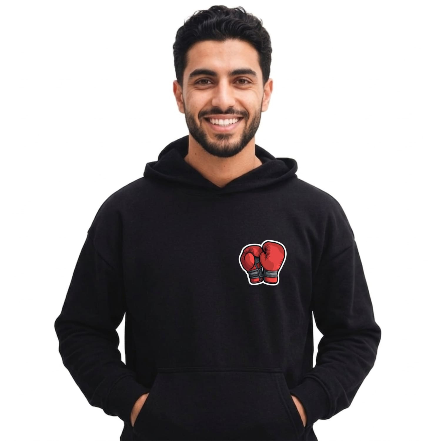 سويت شيرت بوكس من القطن المصري بطباعة عصرية