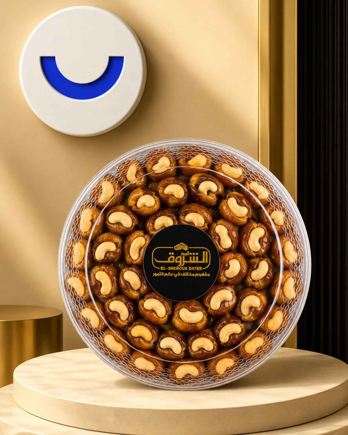 علبة اكريلك تمر محشي بالكاجو 40 قطعة 400 جرام