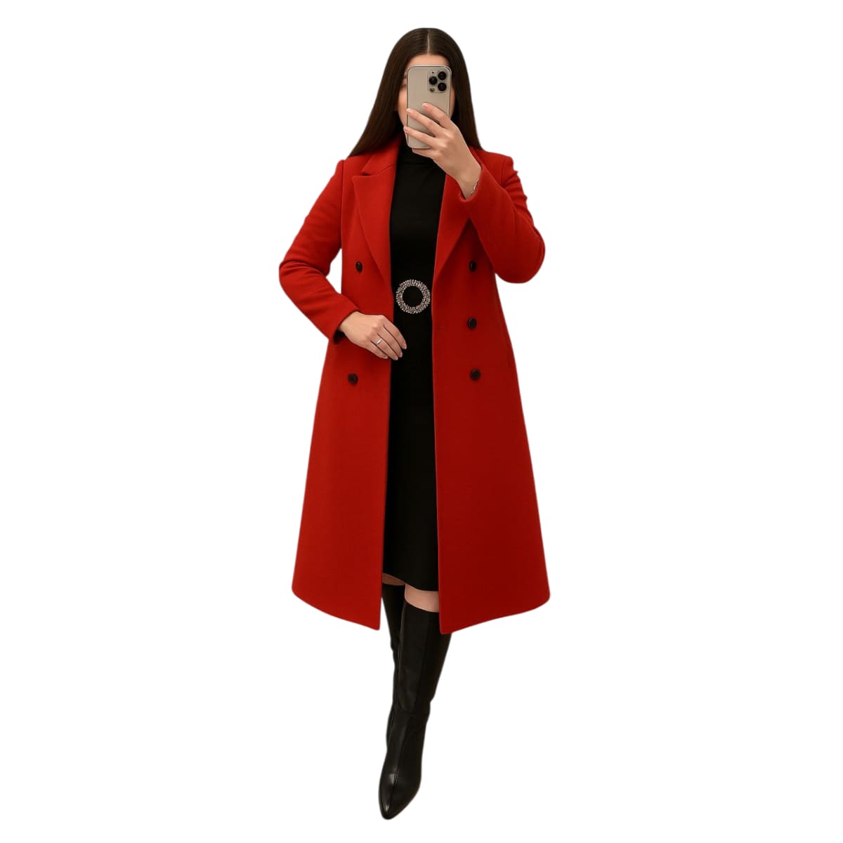 Coat Tweed Women's Elegant Colors Multi Luxury Special