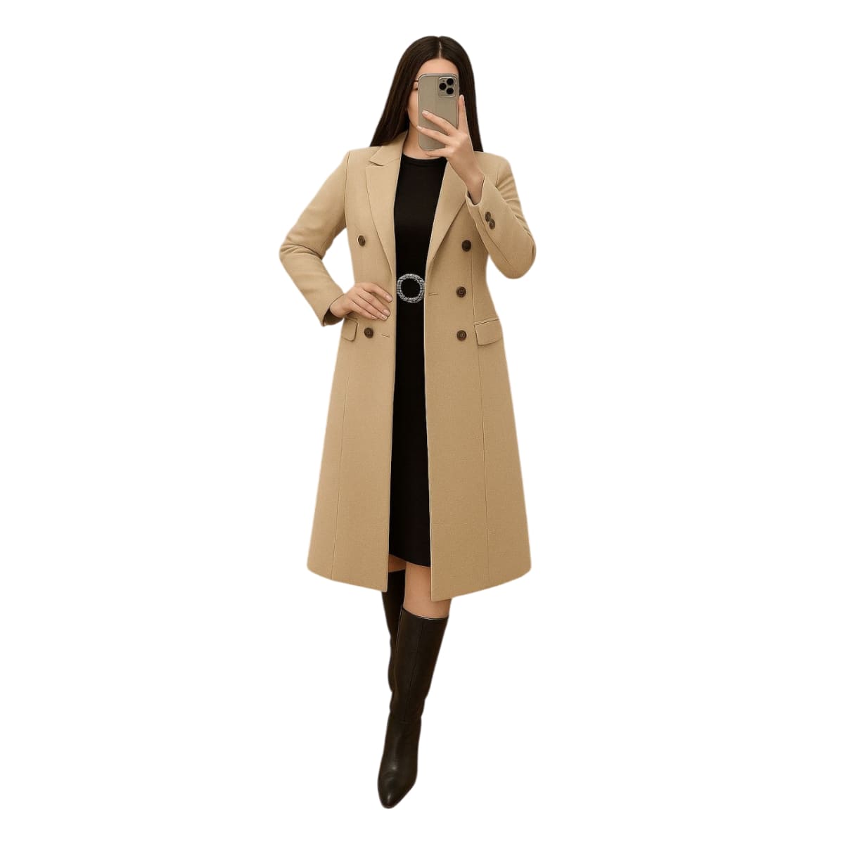 Coat Tweed Women's Elegant Colors Multi Luxury Special