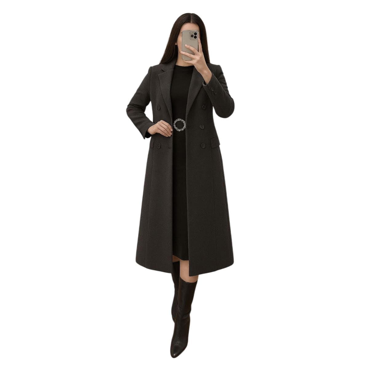 Coat Tweed Women's Elegant Colors Multi Luxury Special