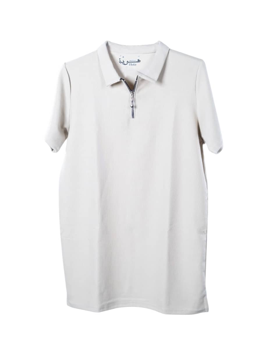 T-Shirt Mocha Men's With Suede From Front