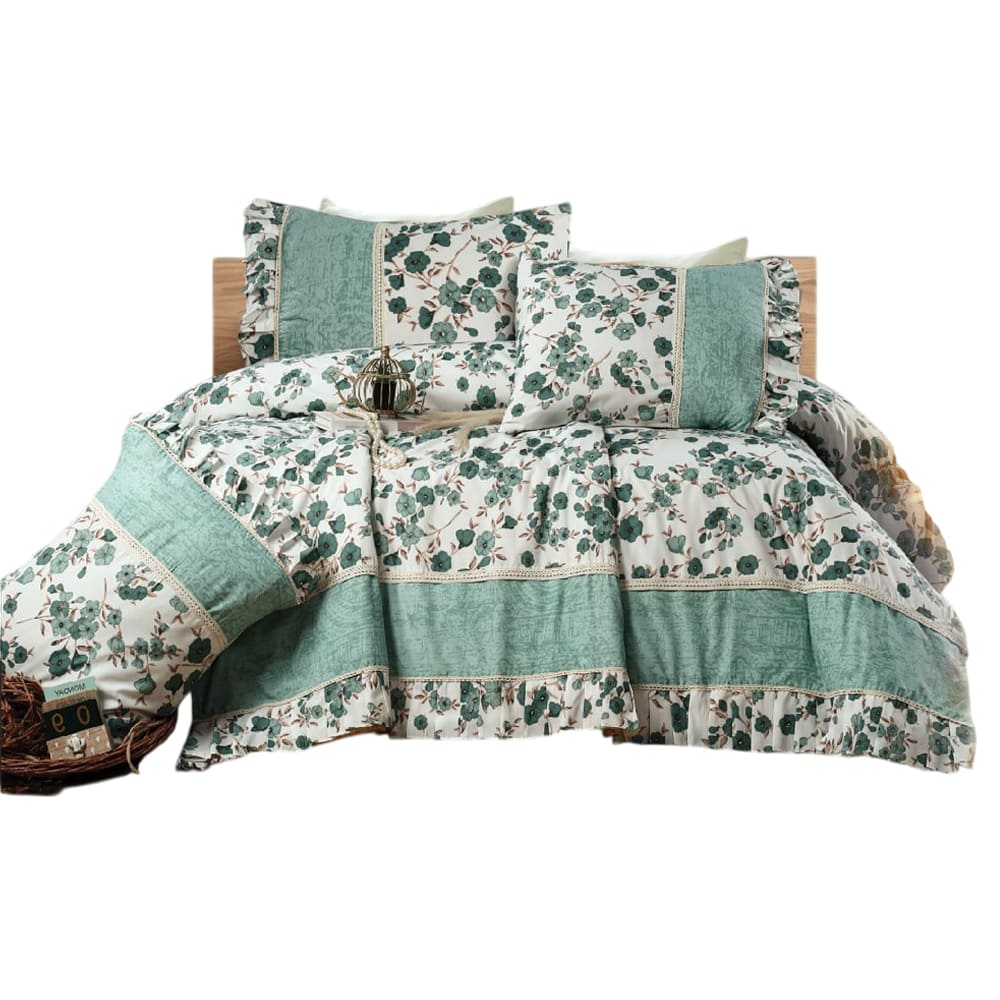 Set Sheet Bed 4 Pieces Mint Printed