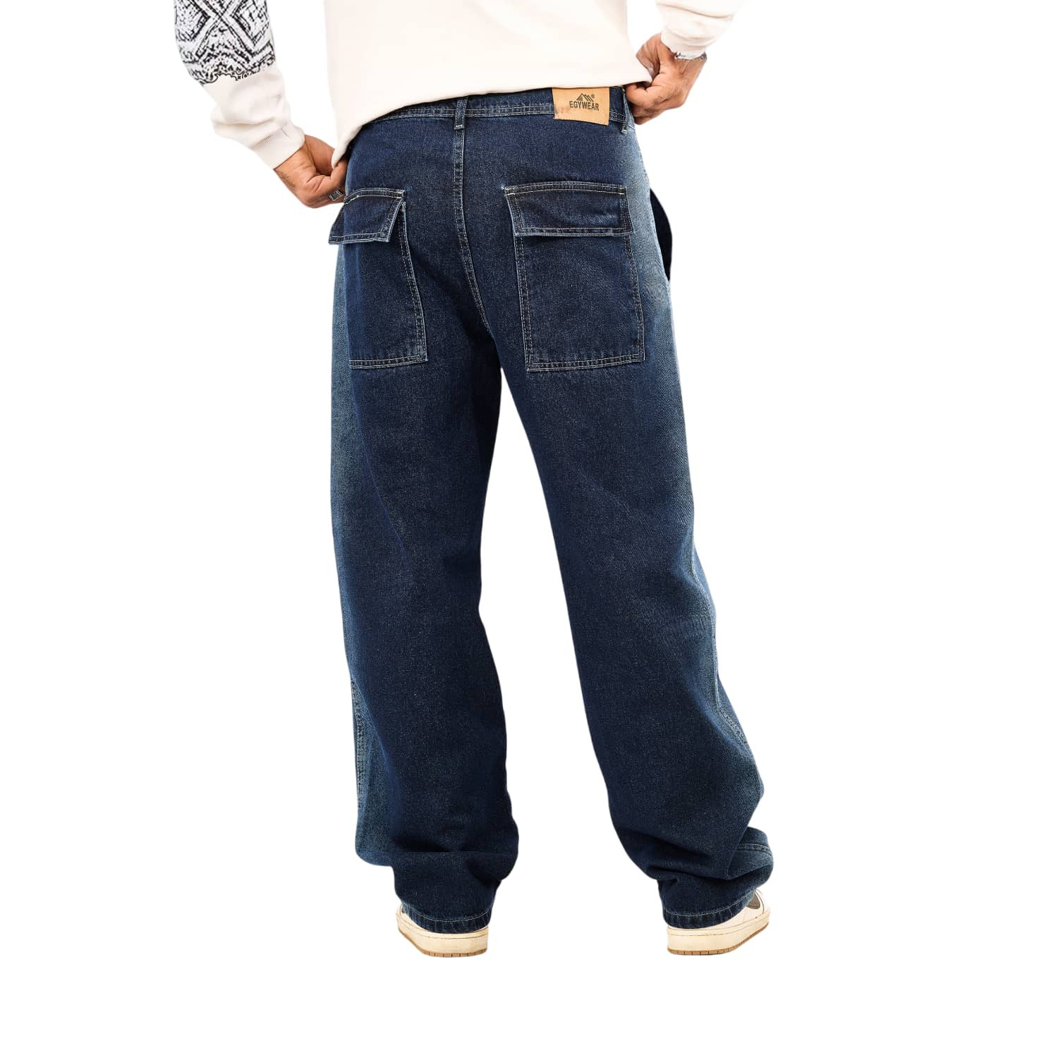 Pants Jeans Men's Casual Multi Pockets Fit Comfortable
