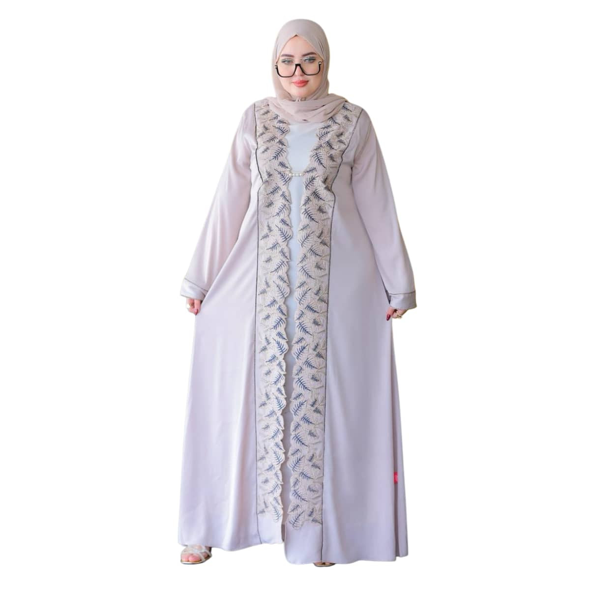 Abaya Women's Elegant Embroidered With Design Modern