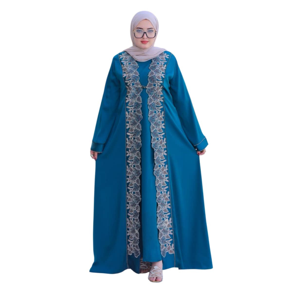 Abaya Women's Elegant Embroidered With Design Modern