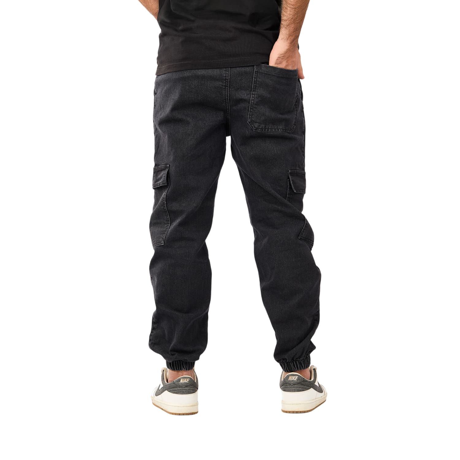 Pants Jeans Cargo Jogger With Laces Waist Flexible