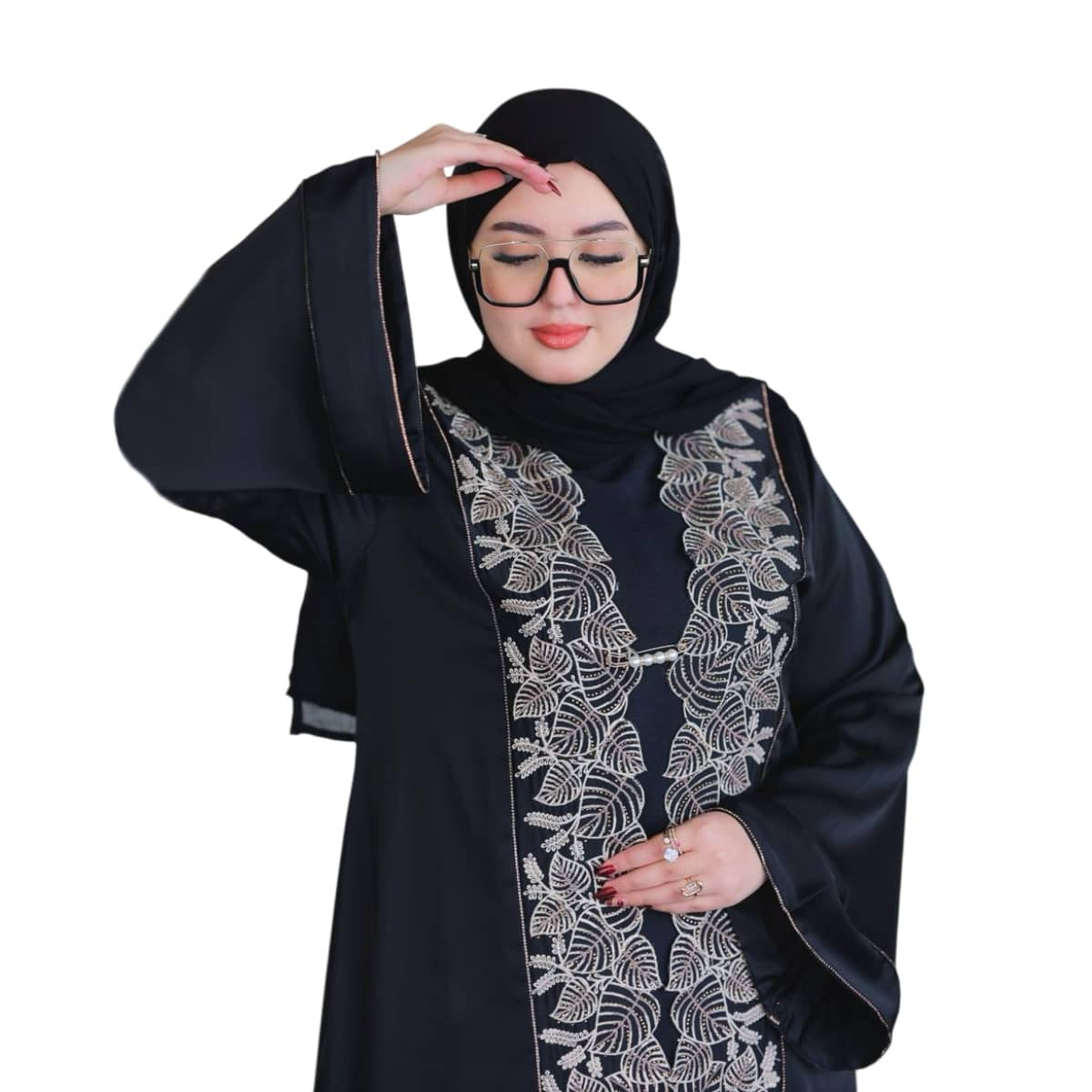 Abaya Women's Elegant Embroidered With Design Modern