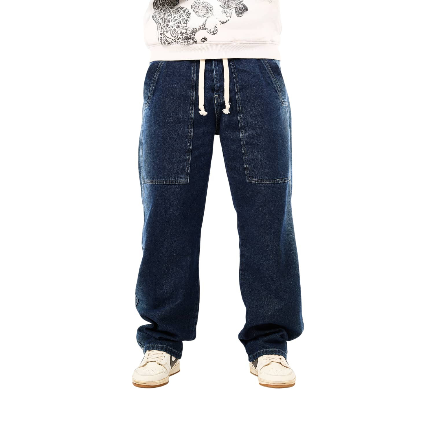 Pants Jeans Men's Casual Multi Pockets Fit Comfortable