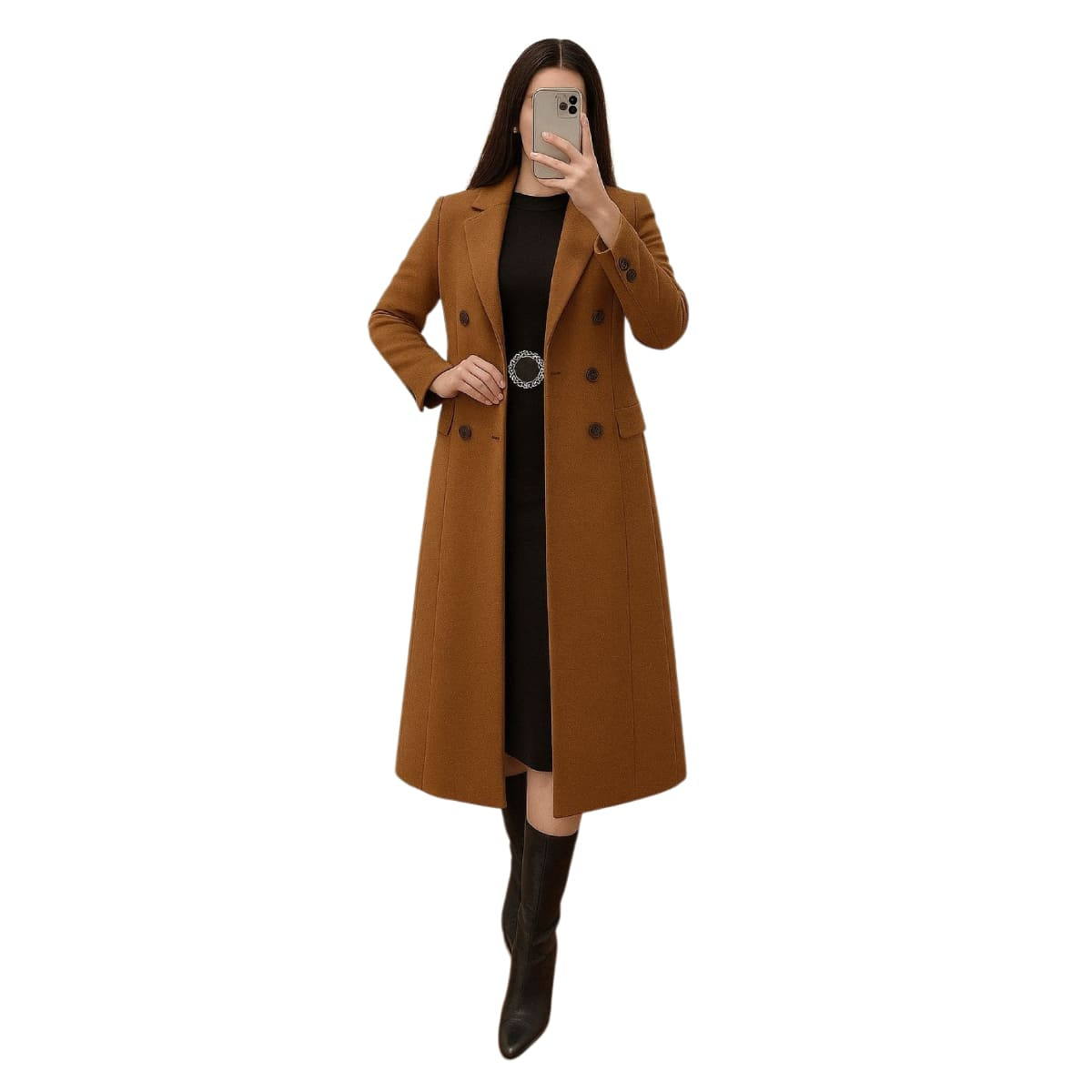 Coat Tweed Women's Elegant Colors Multi Luxury Special