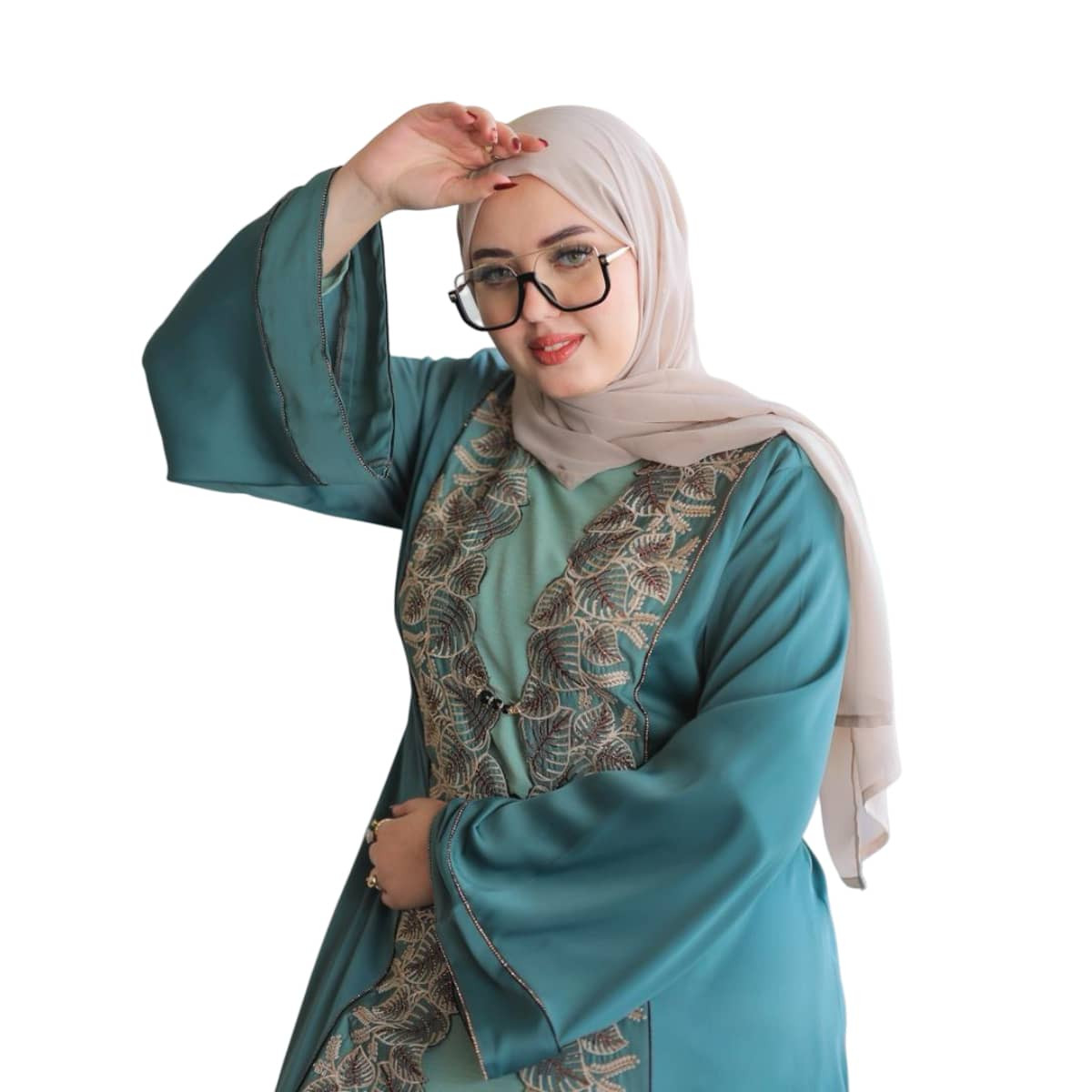 Abaya Women's Elegant Embroidered With Design Modern