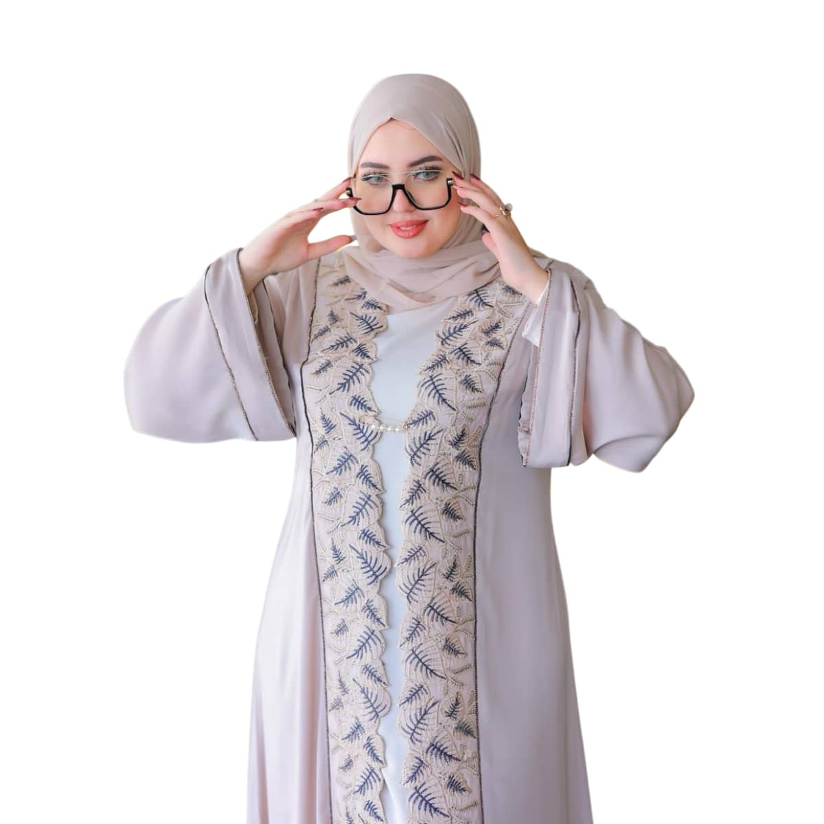 Abaya Women's Elegant Embroidered With Design Modern