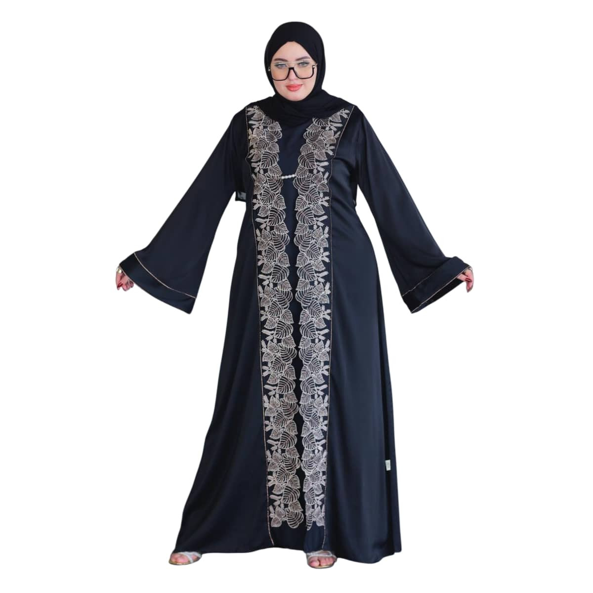 Abaya Women's Elegant Embroidered With Design Modern
