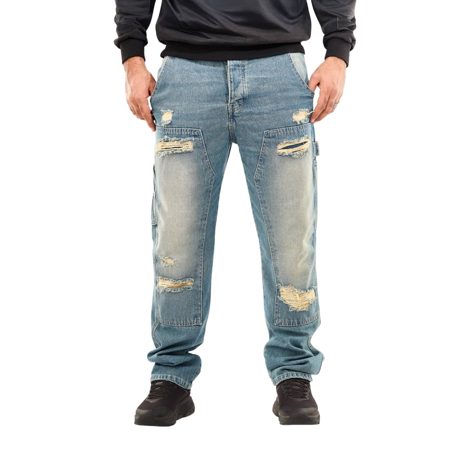 Pants Jeans Cargo Modern Pockets Side Colors Varied