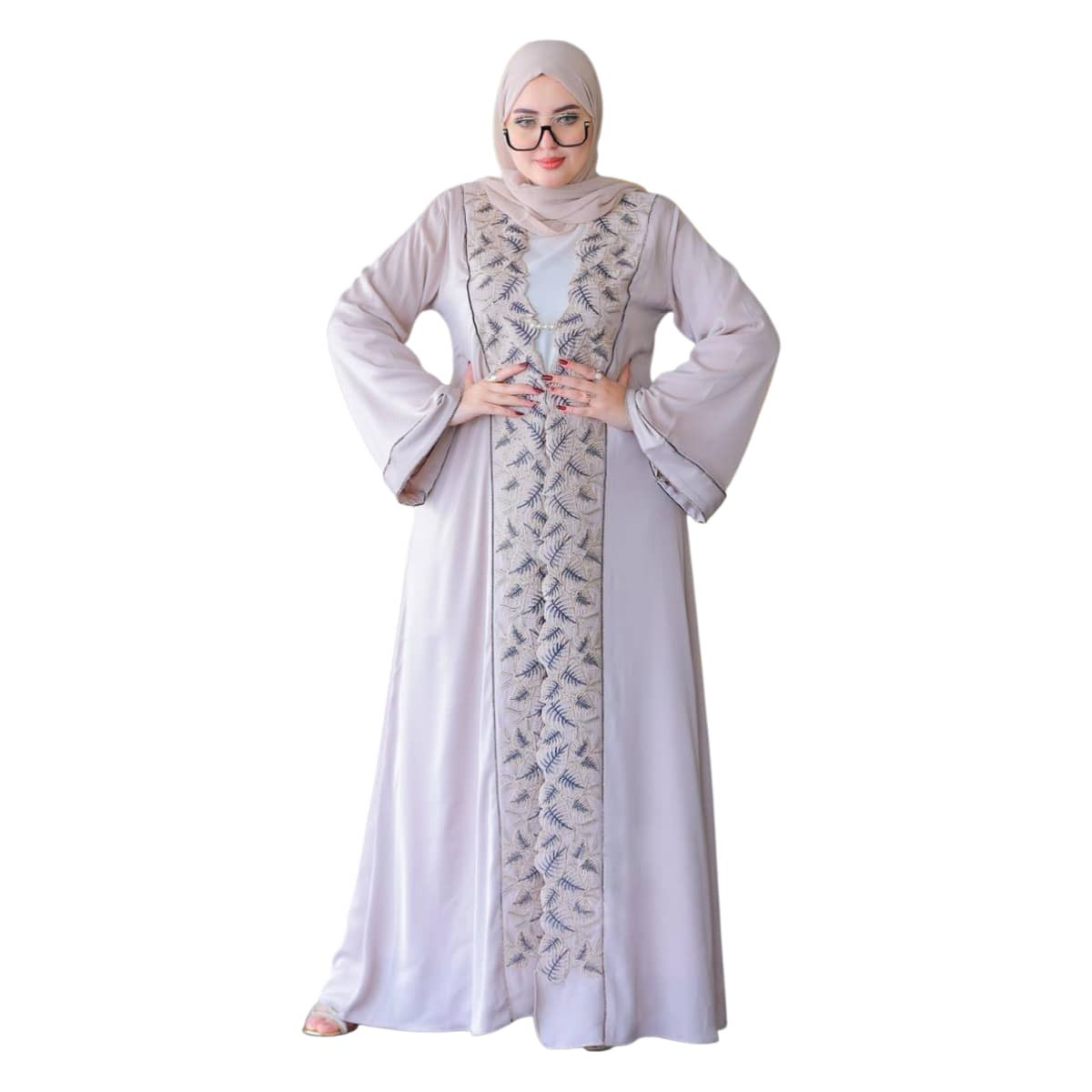 Abaya Women's Elegant Embroidered With Design Modern