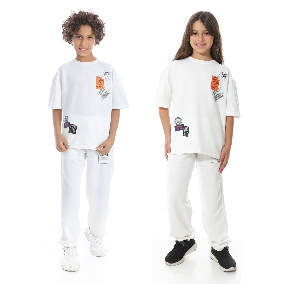 Set Pajamas Kids Summer Special Printed From Front Unisex