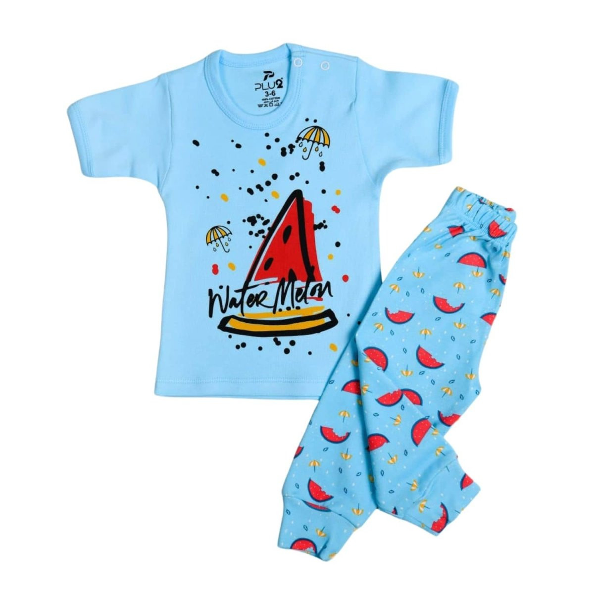 Set For New Birth Half Sleeve Brown Cotton Multi Prints