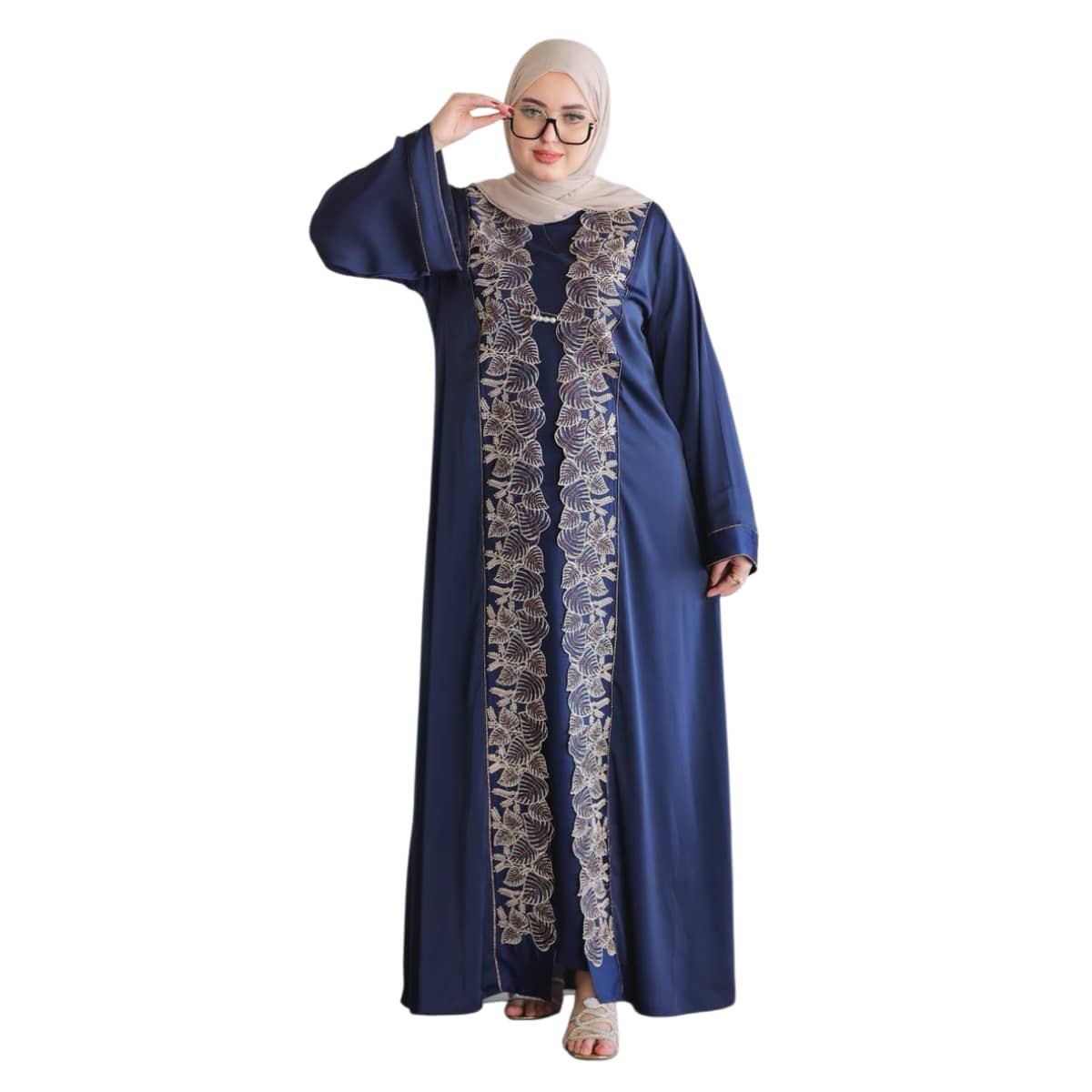 Abaya Women's Elegant Embroidered With Design Modern