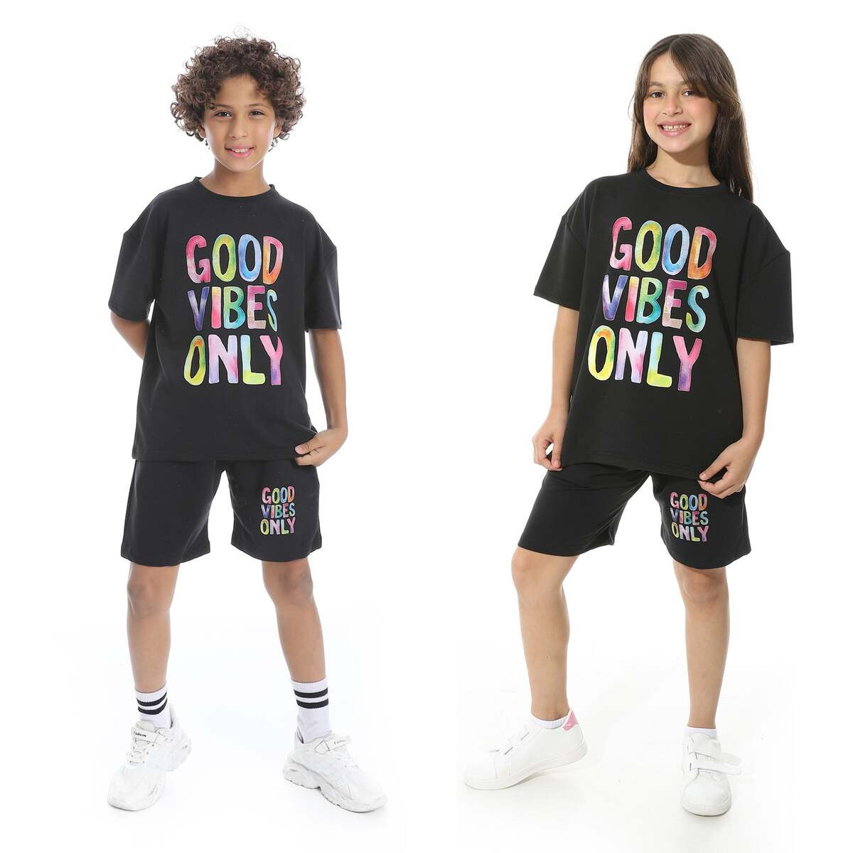 Set Pajamas Kids Summer Printed Unique From Front Unisex