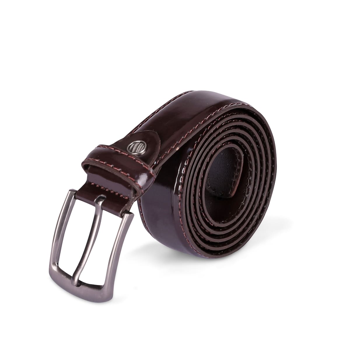 Belt Men's Leather Natural Classic Formal Glossy
