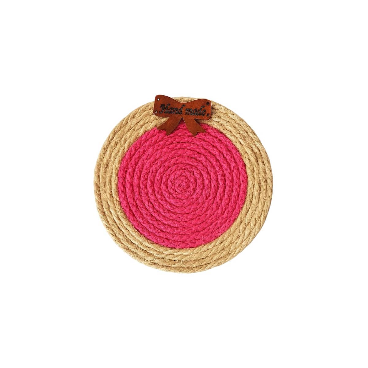 Set Molds Macrame Round Handmade Made Beige Floral