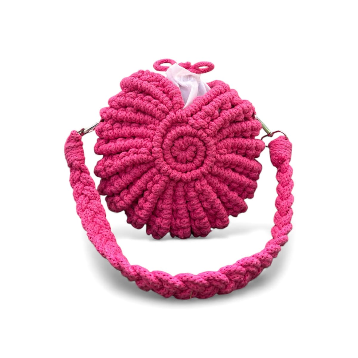 Bag Macrame Small Handmade Made Floral