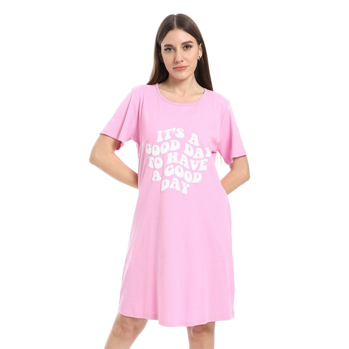 Shirt Sleep Women's Special With Sleeves Short 100 Cotton
