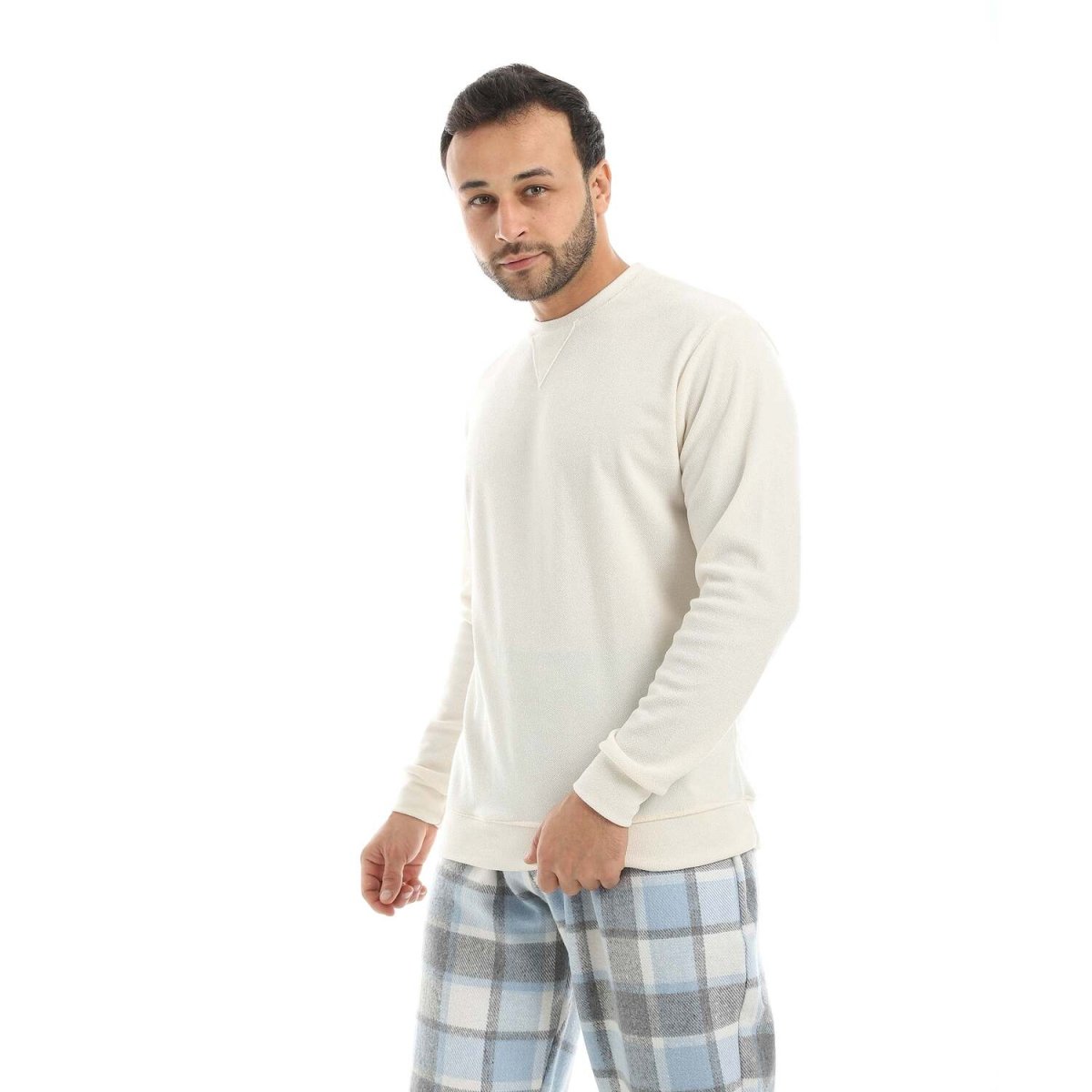 Pajamas Men's Neck Pants