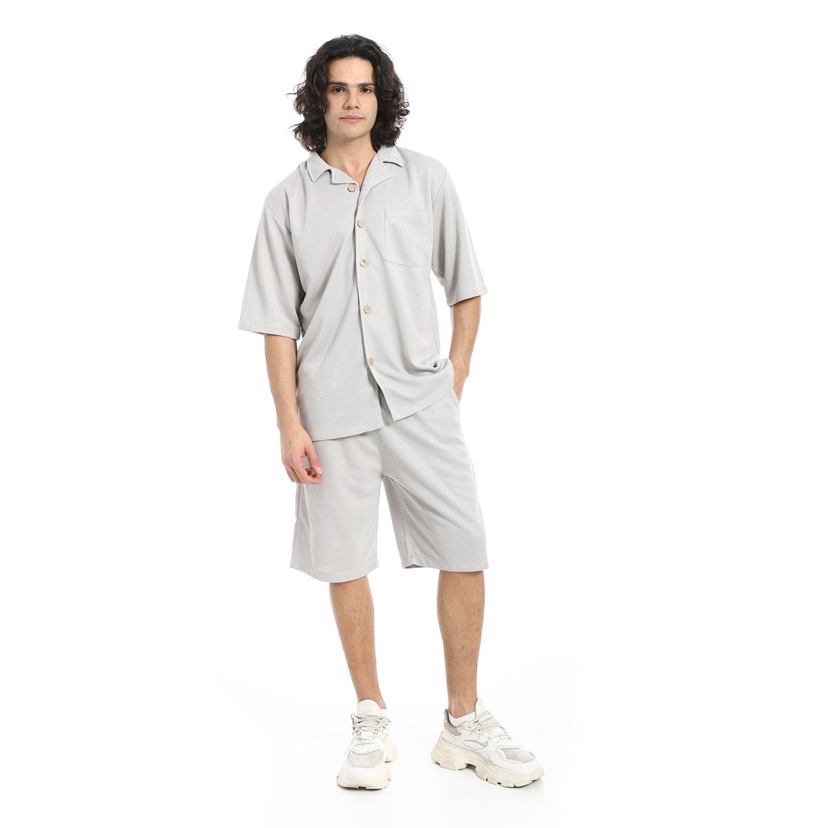 Set Shirt Shorts Patterned