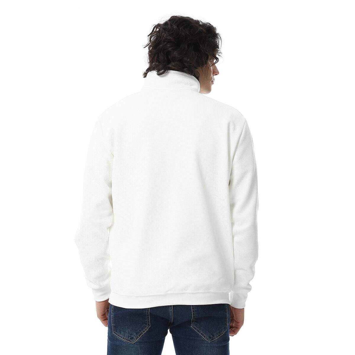 Sweatshirt Shirt Woven Zip