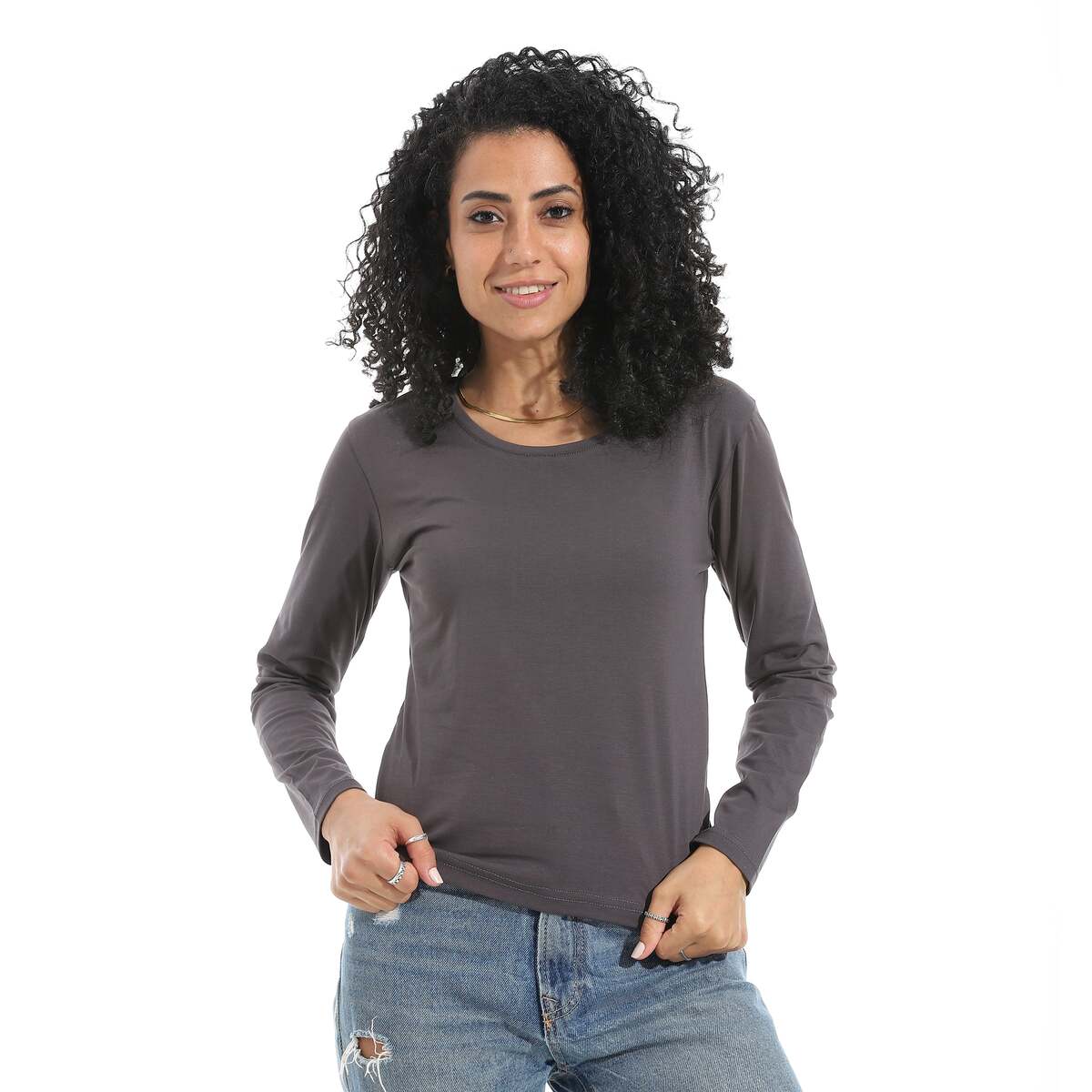 Blouse Women's Lycra With Sleeves Long Neck Wide