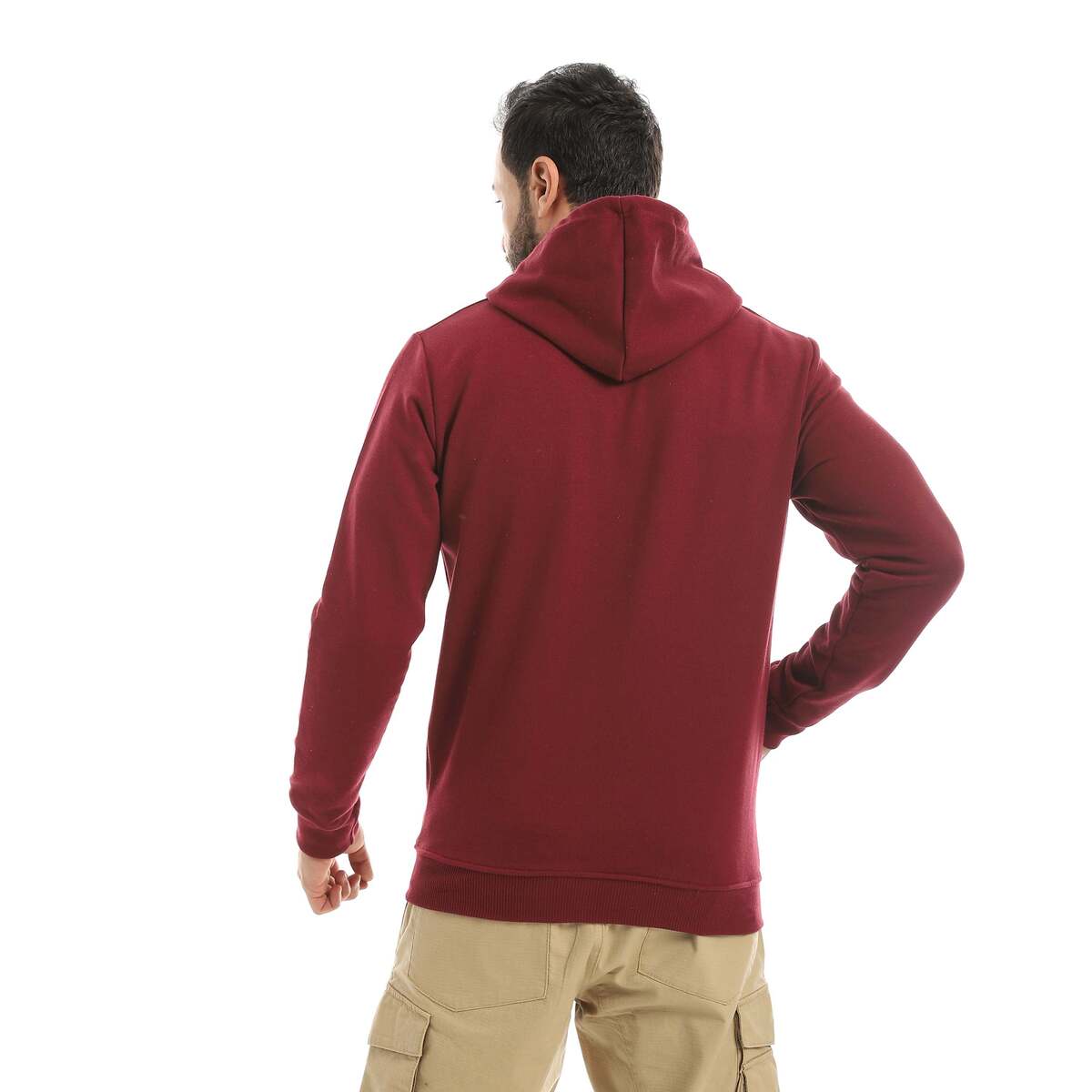 Sweatshirt Shirt Men's Zip Cover Head Fabric Cotton Comfortable