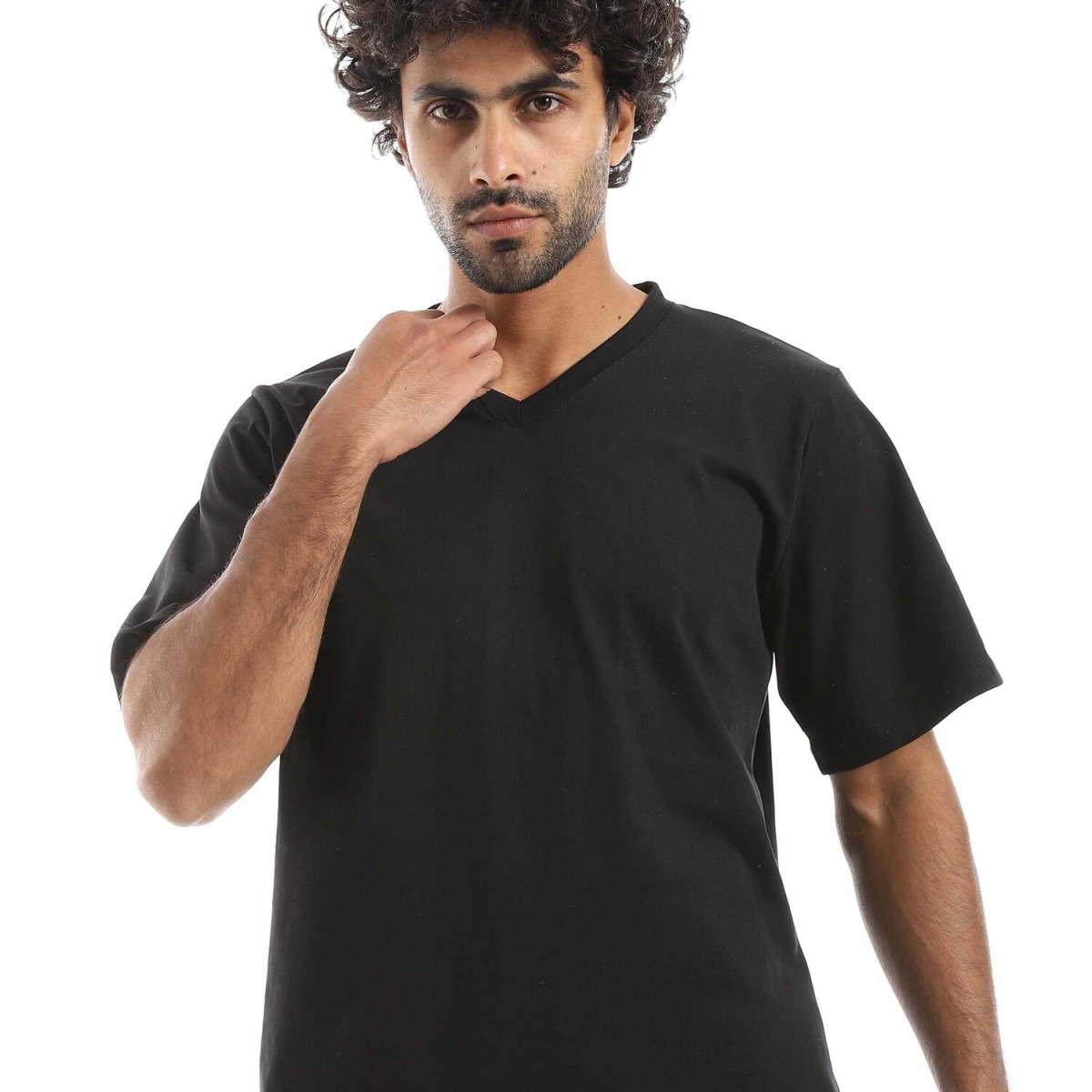Pajamas Men's Neck V Shorts From Cotton 100