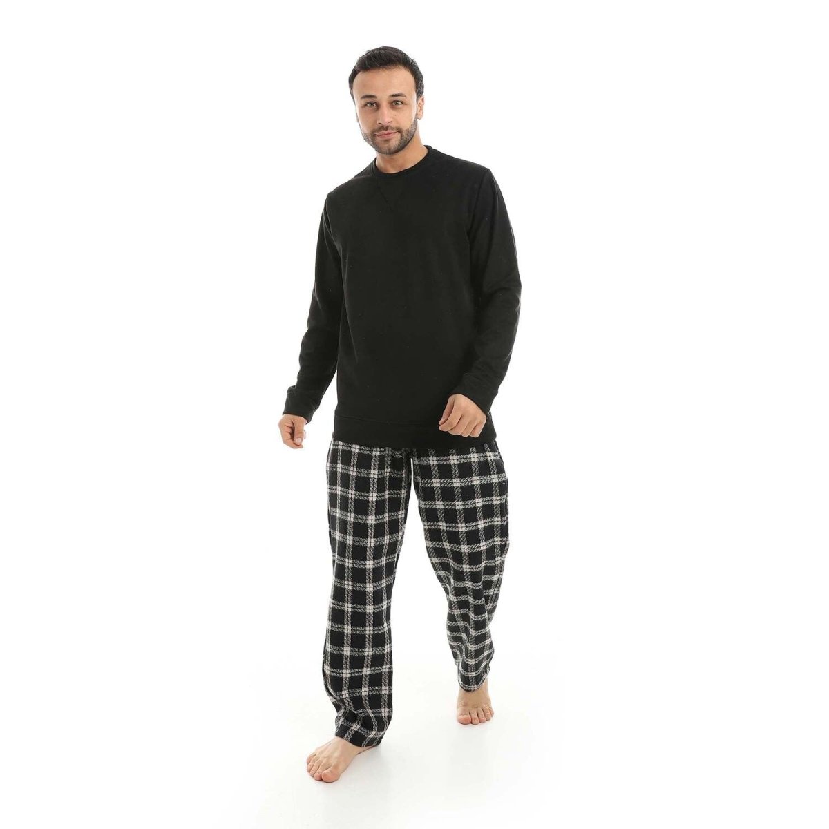 Pajamas Men's Neck Pants