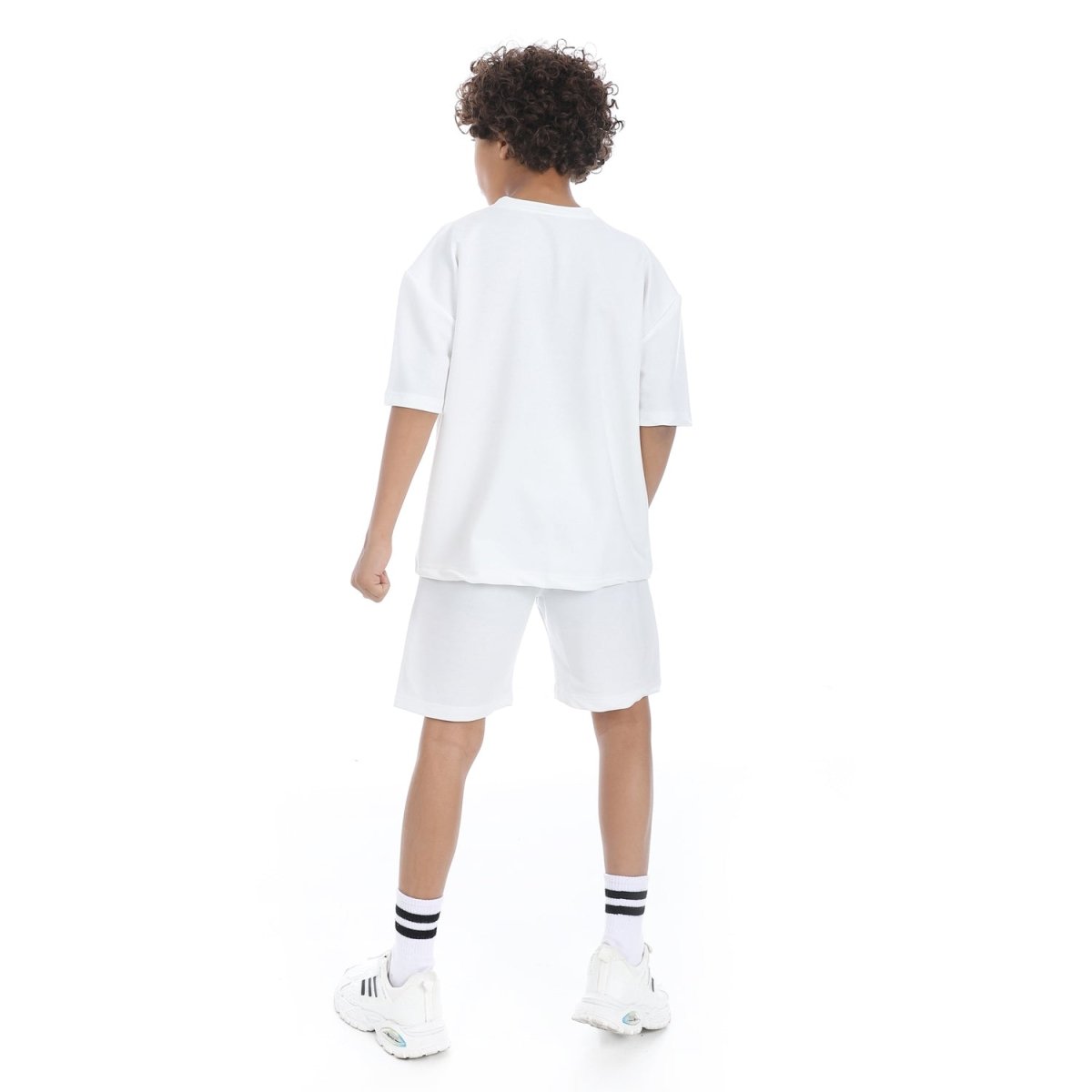 Set Pajamas Kids Summer Print Panda From Front Unisex