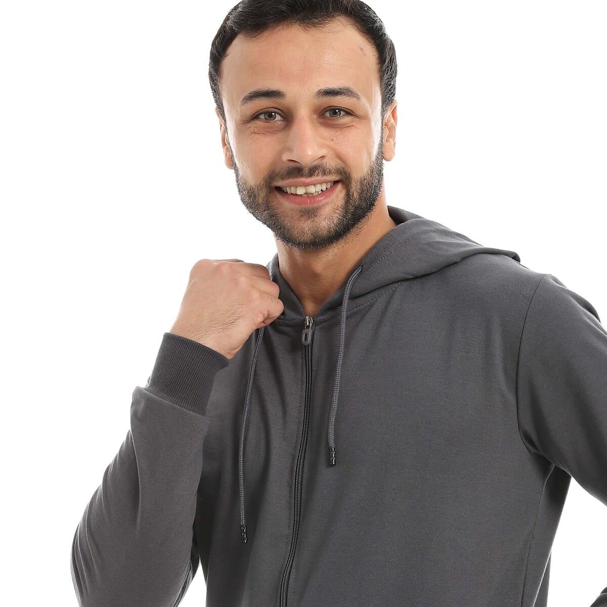 Sweatshirt Shirt Men's Zip Cover Head Fabric Cotton Comfortable