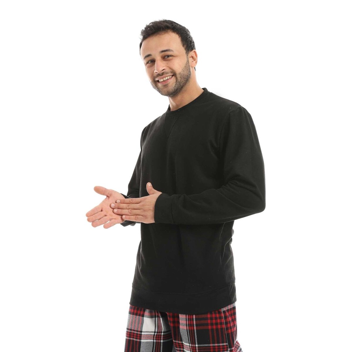 Pajamas Men's Neck Pants