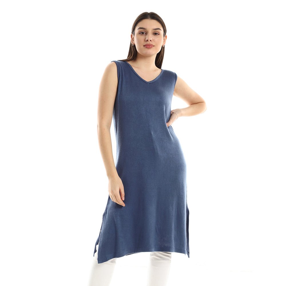 Dress Women's Without Sleeves With Openings Side