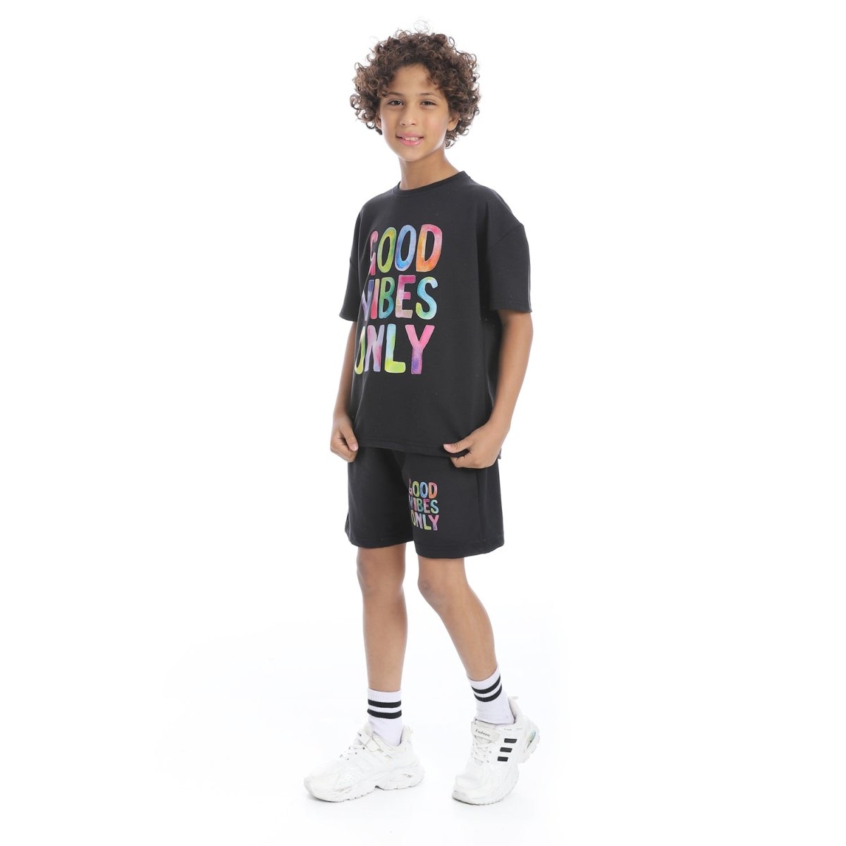Set Pajamas Kids Summer Printed Unique From Front Unisex