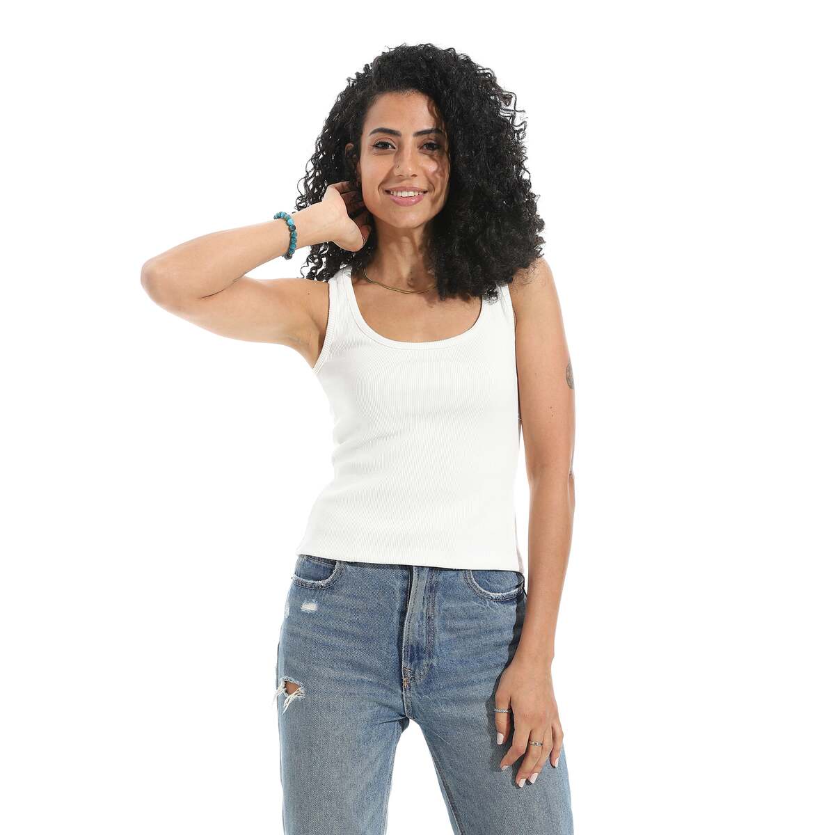 Blouse Women's From Cotton Lycra Without
