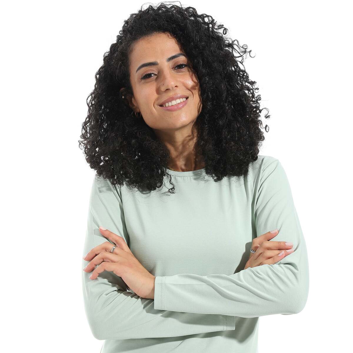 Blouse Women's With Sleeves From Lycra Neck Device Colors