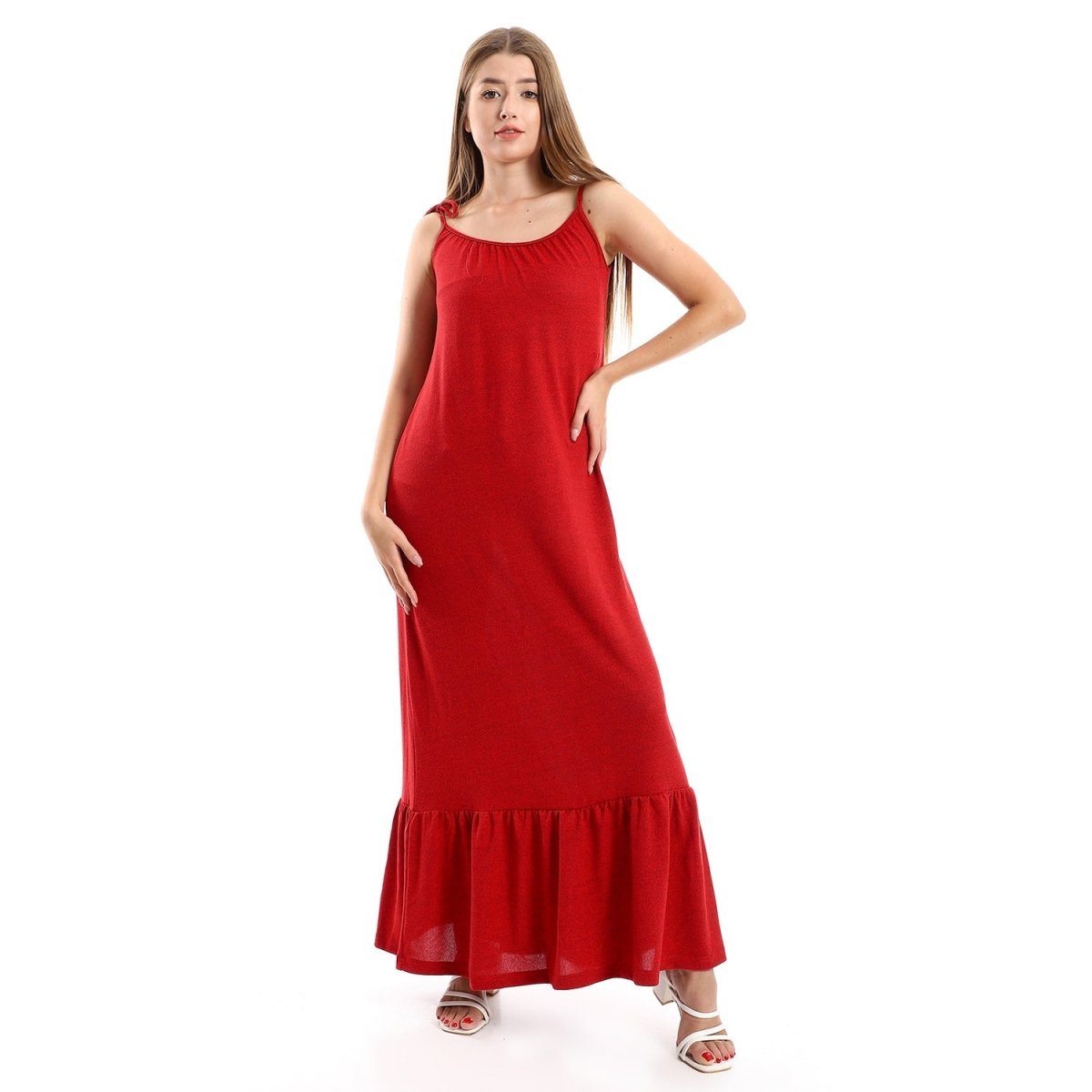 Dress Women's Casual Multi Layers With Sleeves Thin