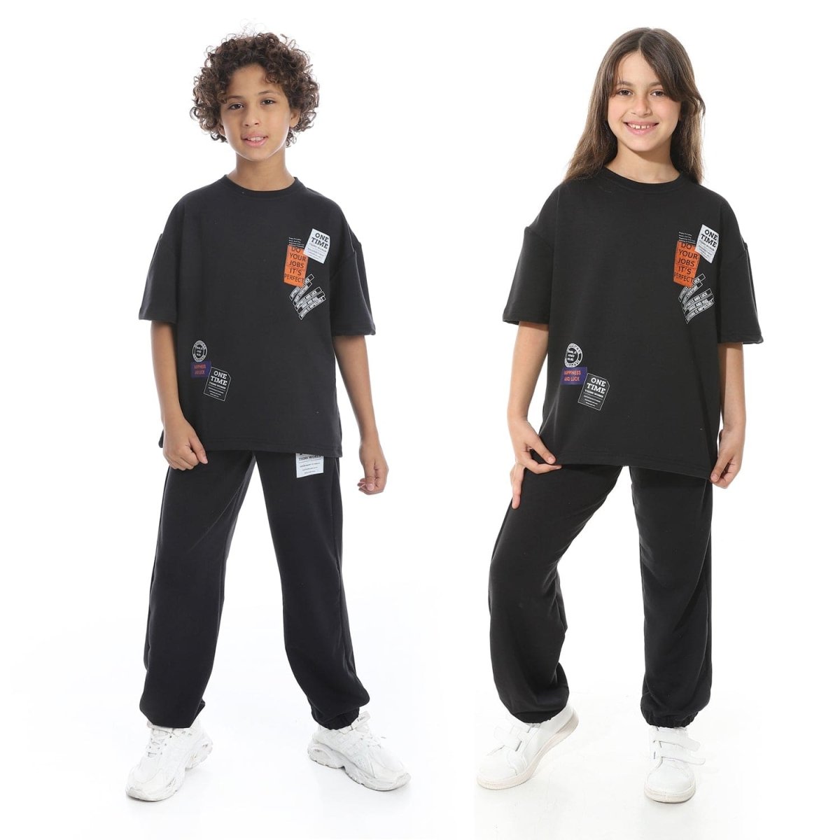 Set Pajamas Kids Summer Special Printed From Front Unisex