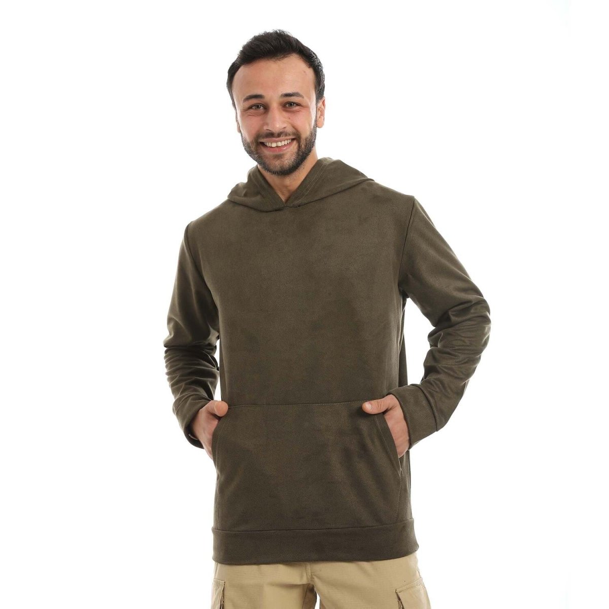 Sweatshirt Shirt Velvet With Cover Head For Men