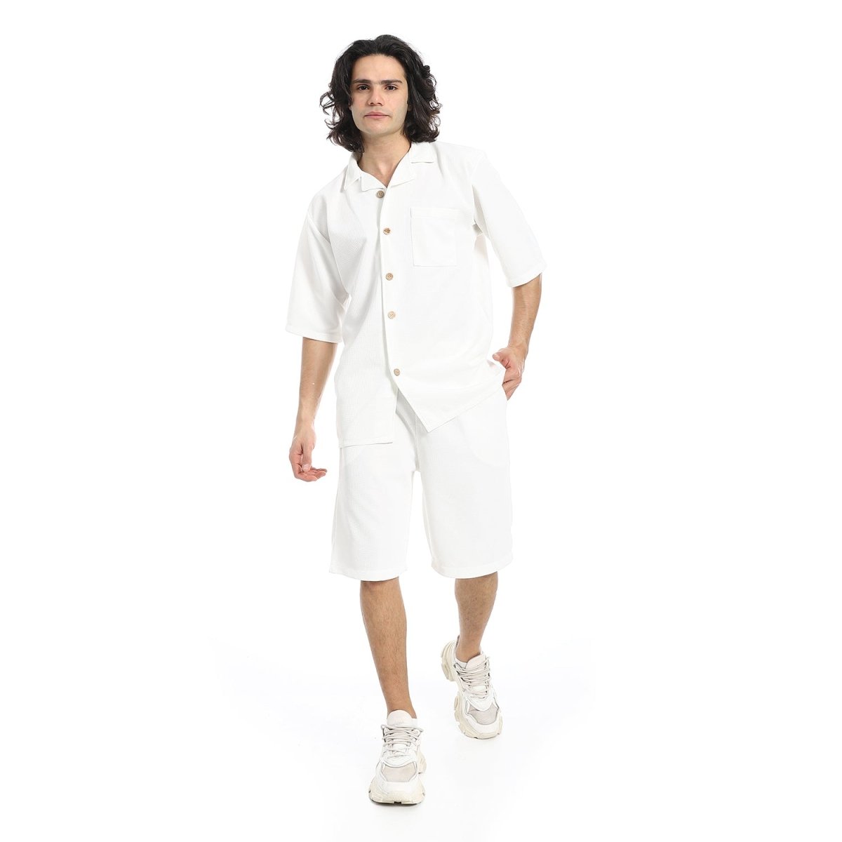 Set Shirt Shorts Patterned