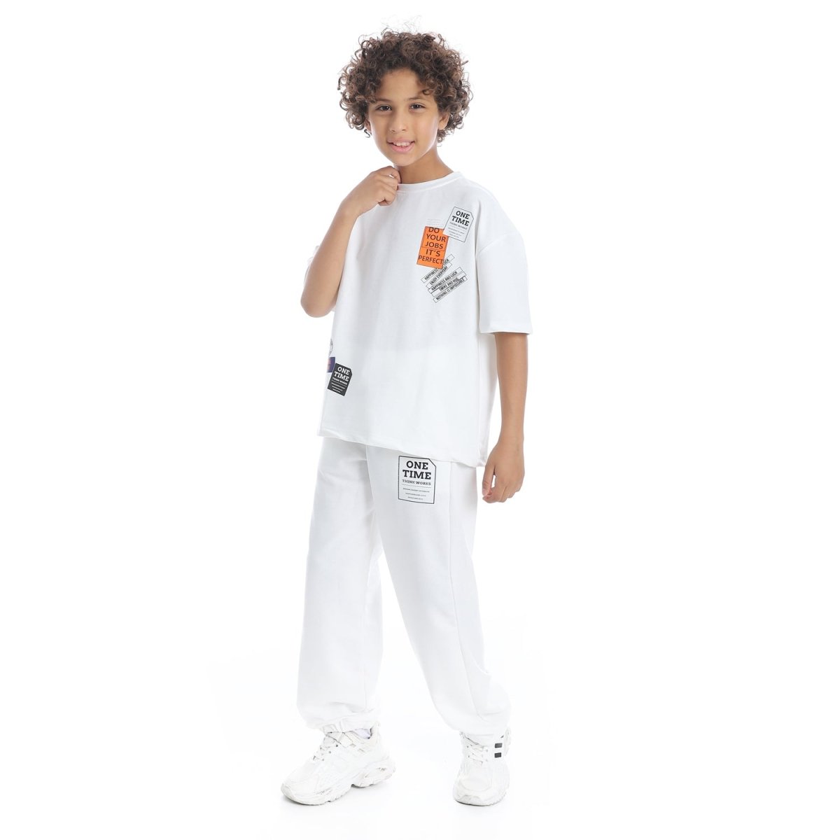 Set Pajamas Kids Summer Special Printed From Front Unisex