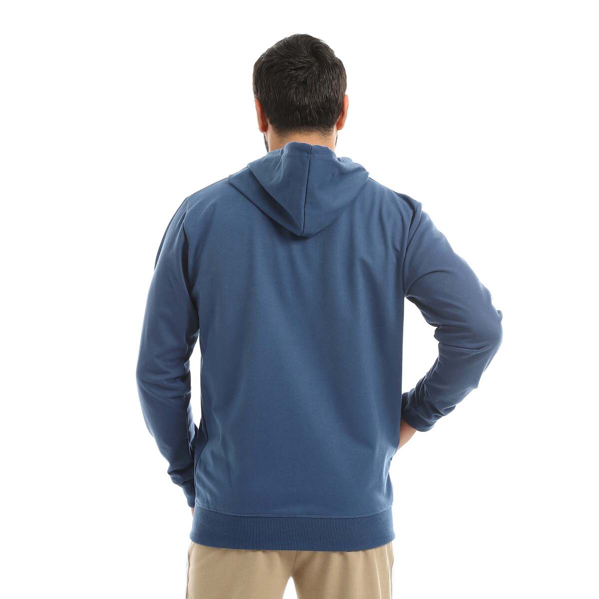 Sweatshirt Shirt Men's Zip Cover Head Fabric Cotton Comfortable